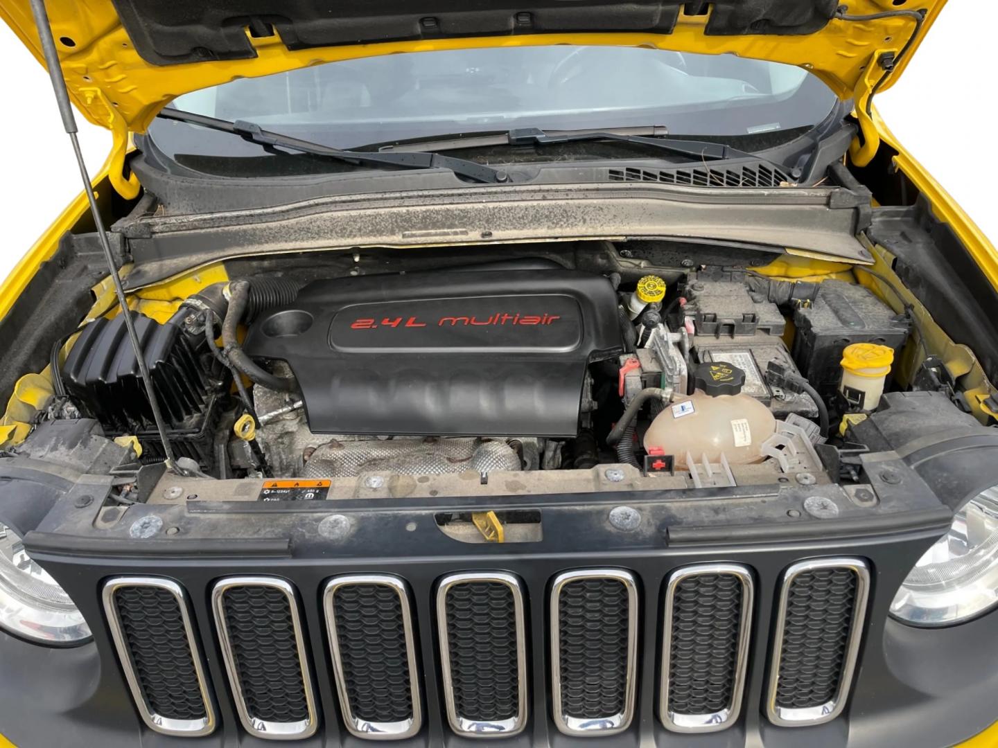 2017 Yellow /Black Jeep Renegade Latitude FWD (ZACCJABBXHP) with an 2.4L I4 DOHC 16V engine, 9-Speed Automatic transmission, located at 11115 Chardon Rd. , Chardon, OH, 44024, (440) 214-9705, 41.580246, -81.241943 - Photo#3